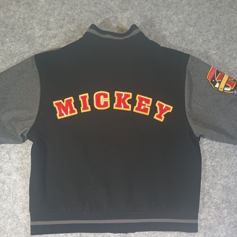 Vintage Disney Varsity Mickey Mouse Jacket Size Medium All American Champ Style